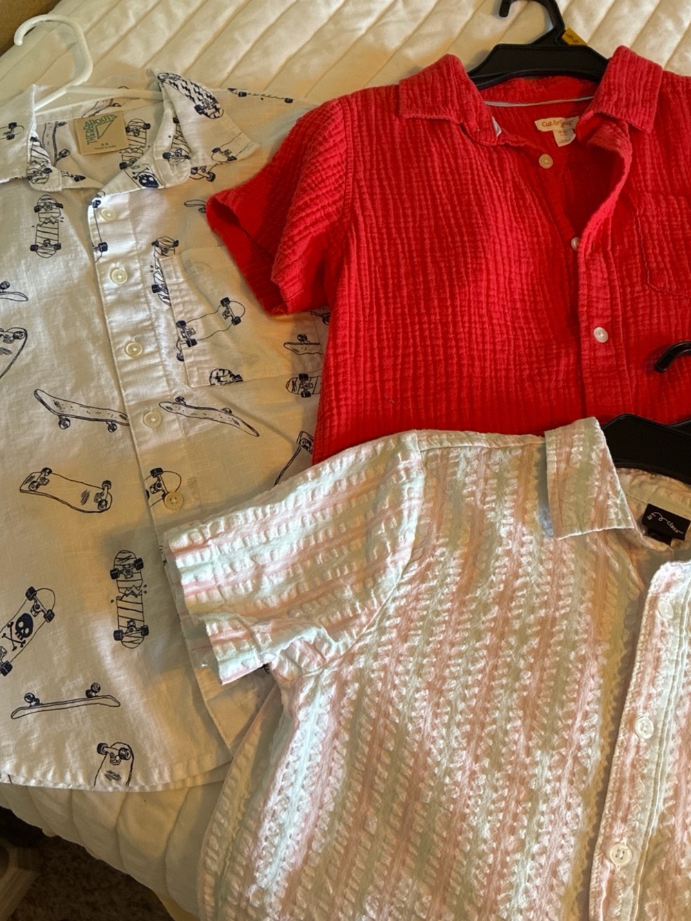 3 kids button down shirts
